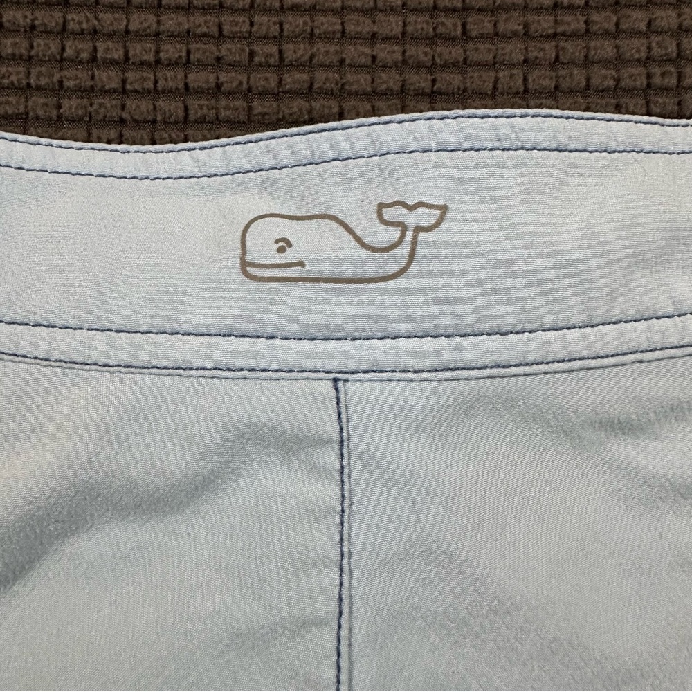 Vineyard Vines Board Shorts Mens Size 40 Blue Colorblock Swim Trunks - Picture 7 of 8